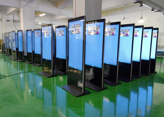 İPhone şekilli zemin ayakta duran dijital tabela totem kiosk