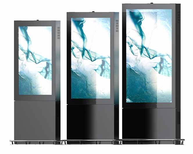 Dış Mekan Hava Koşullarına Dayanıklı 32 43 55 86 98 100 İnç 4K LCD 3000 Nit IP65 Kiosk